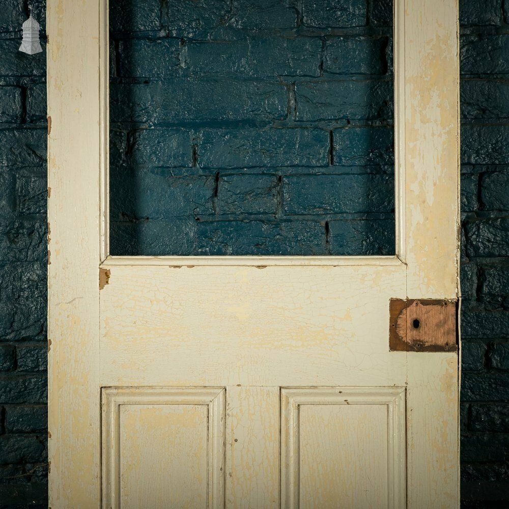 Home Fixtures Half Glazed Door, Moulded Panelled Pine photo