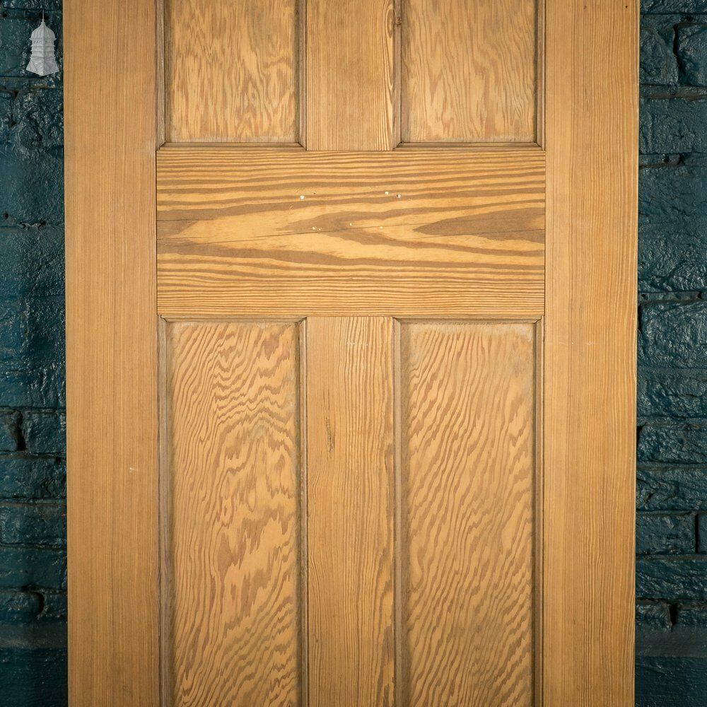Home Fixtures Half Glazed Door, Moulded Panelled Pitch Pine photo