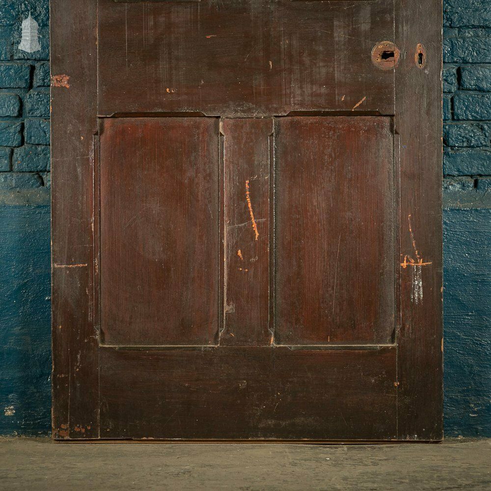 Home Fixtures Pitch Pine Panelled Door, 4 Panel photo