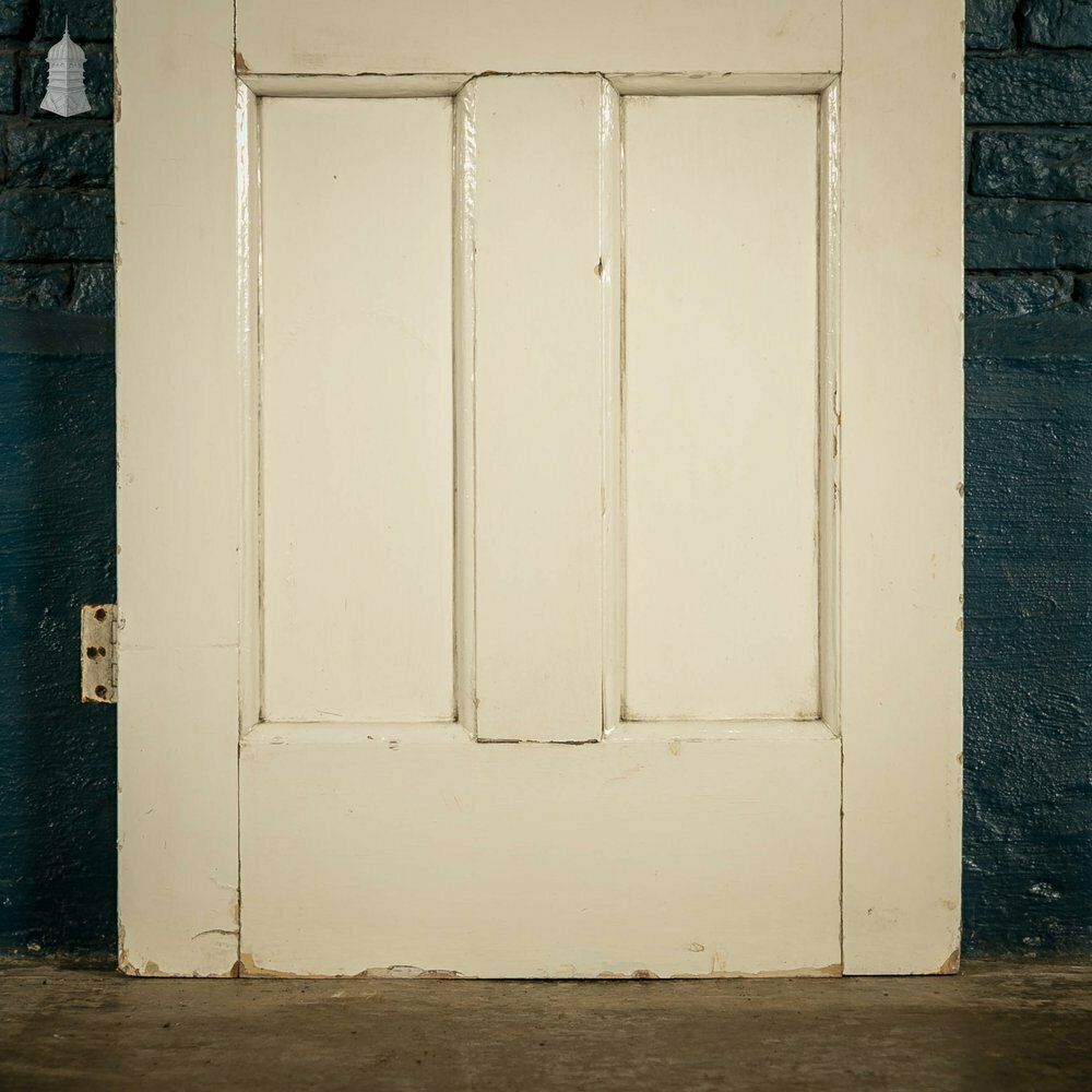 Pine Panelled Door, White Painted 4 Panel Door photo Home Fixtures
