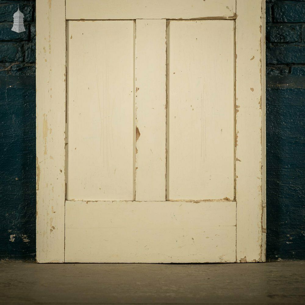 Panelled Cupboard Door, White Painted Pine 4 Panel Door photo furniture