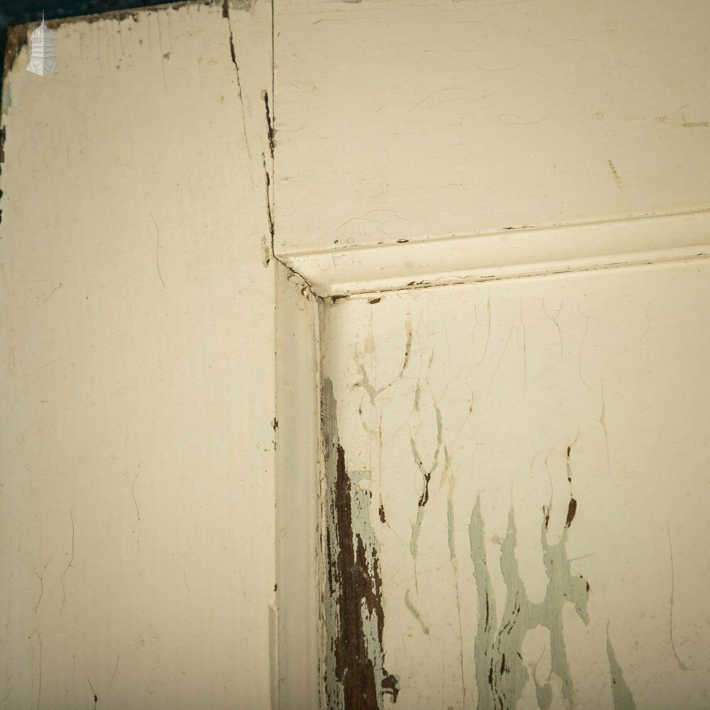1930’s Style Door, 1 Over 3 Panelled Door, White Painted Finish photo 180.0