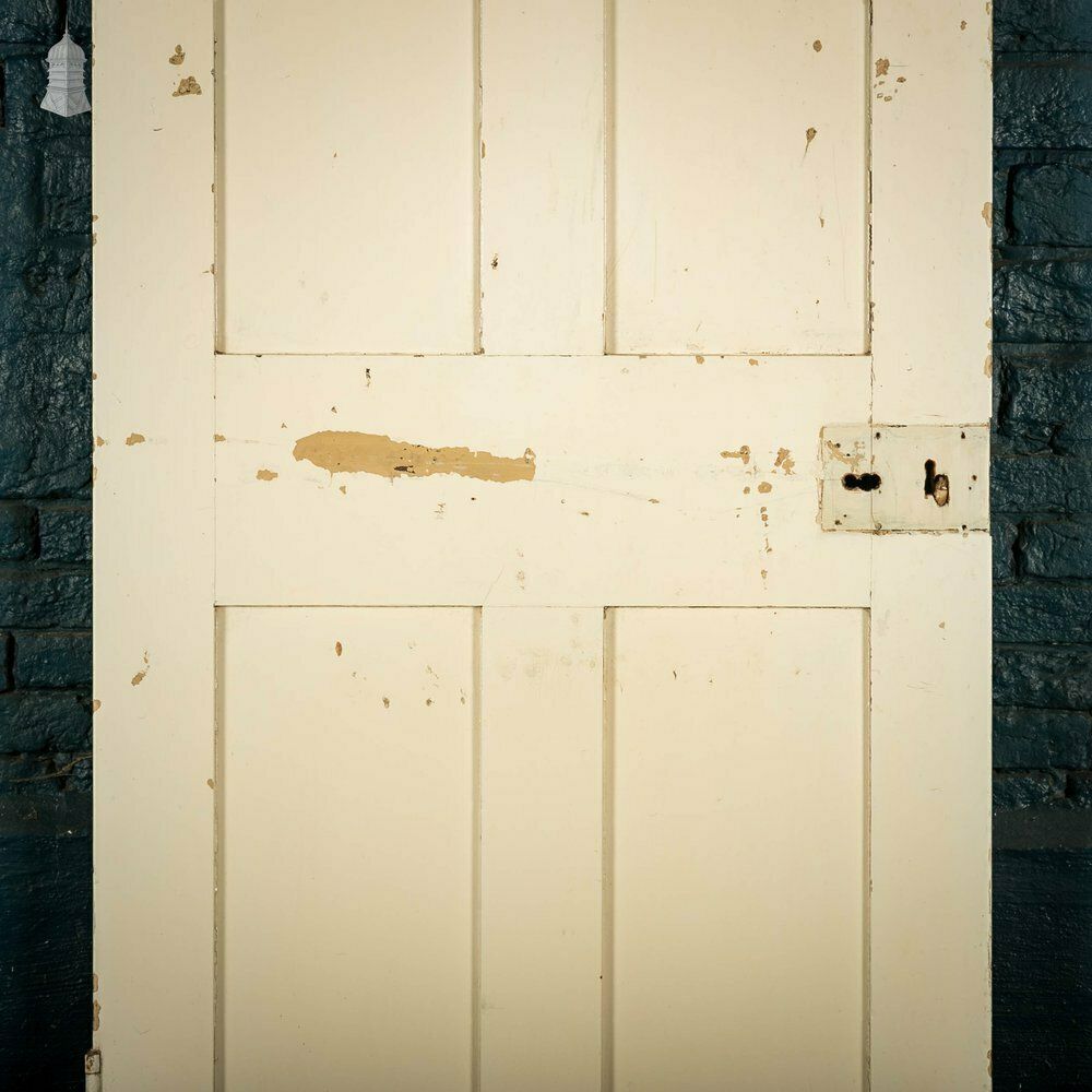 photo for sale Pine Panelled Door, White Painted