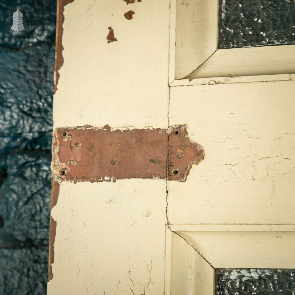 Half Glazed Door, Pine With ‘Arctic’ Style Textured Glass photo vinterior