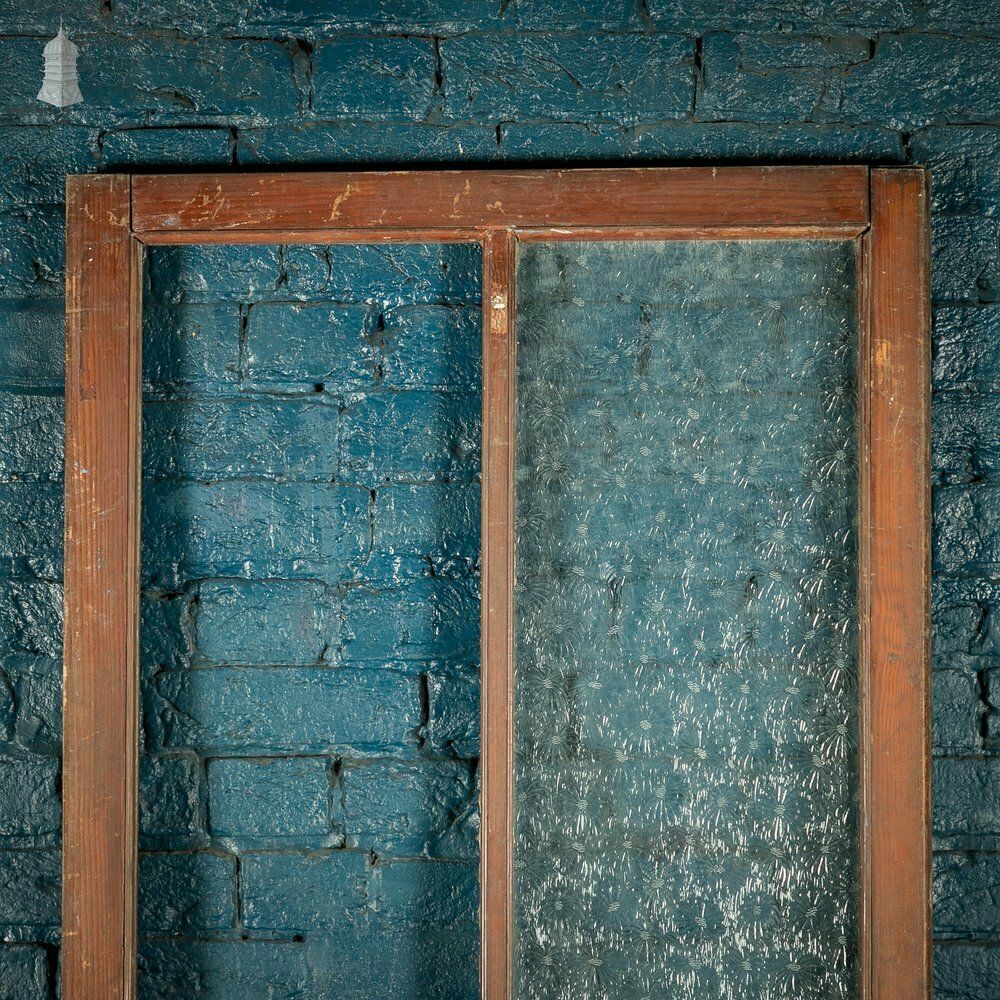 Half Glazed Door, Pine Gunstock Rails, Floral Textured Glazing photo furniture