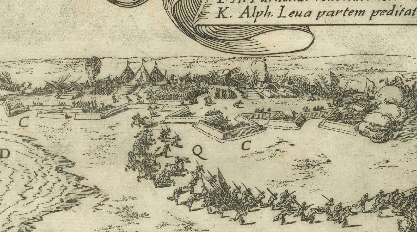 Clash At Rijmenam Engraved: A Turning Point In The Eighty Years' War, 1632 photo for sale