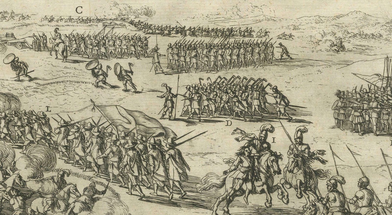 The Aftermath Of Battle For Oudenaarde In The Eighty Years' War Engraved In 1632 photo Art