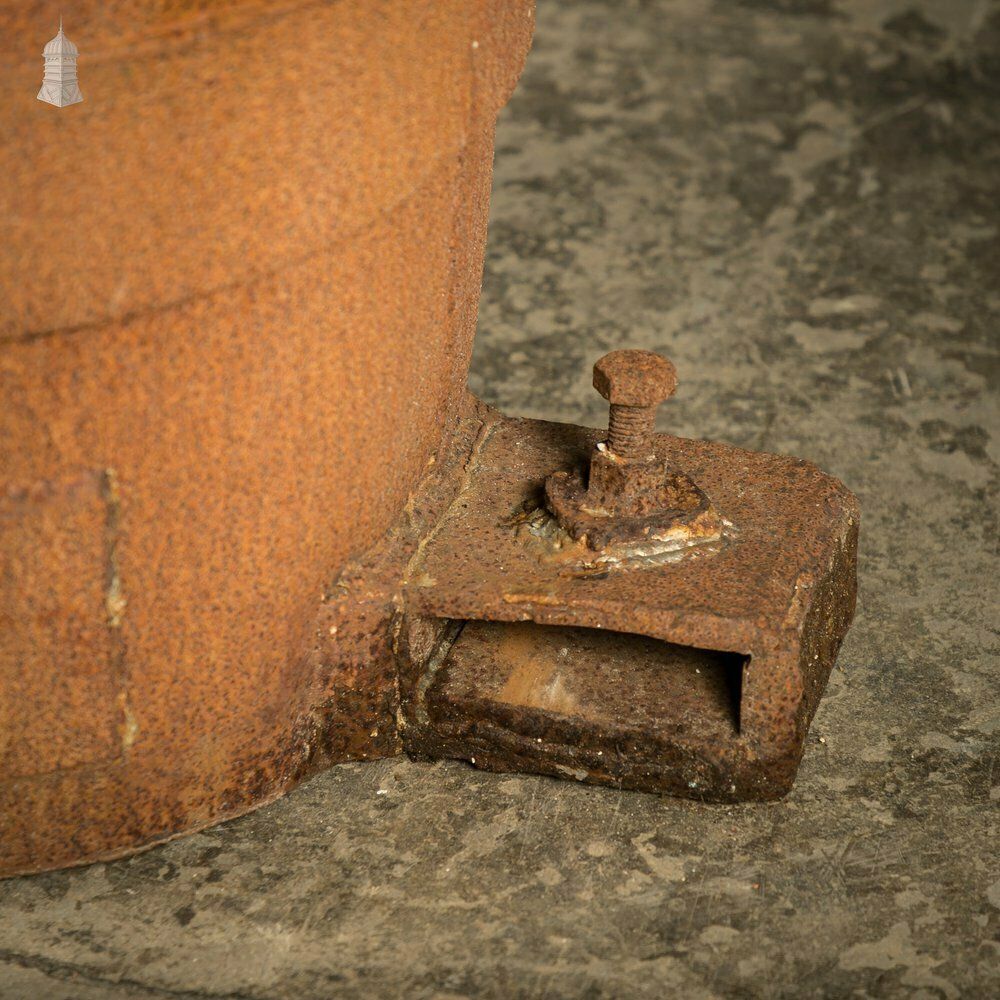 Foundry Casting Crucible, Large Reclaimed Industrial Planter photo vinterior
