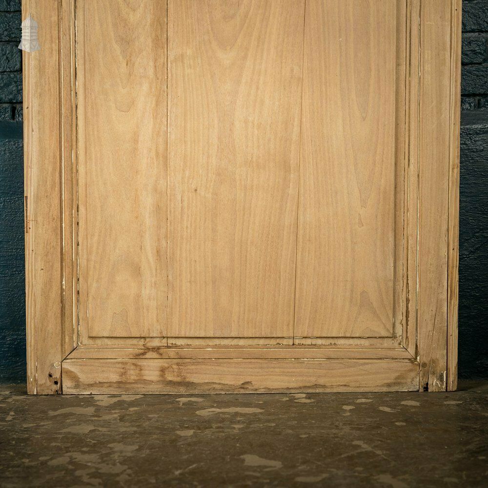 480.0 Pine Panelled Door, 19th C French, 2 Moulded Panels photo