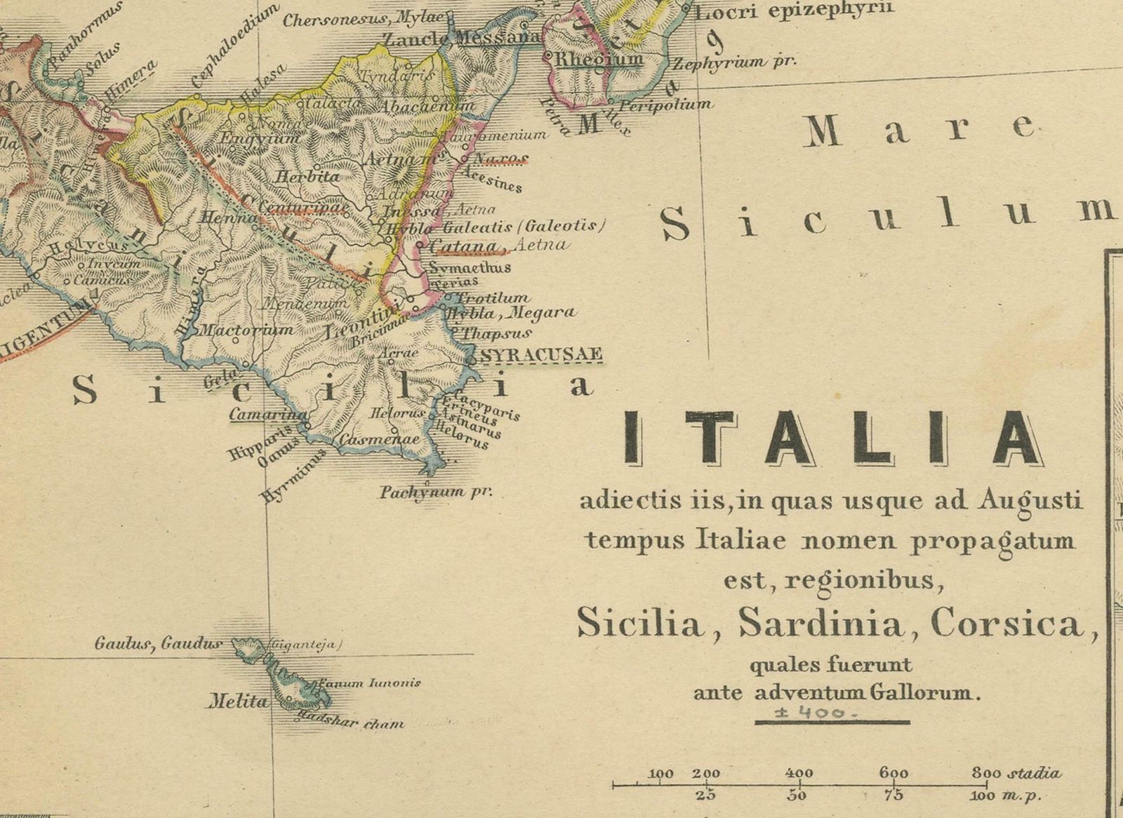 Antique Map Of Italy With Insets Of Rome And Major Cities, Published In 1880 photo for sale