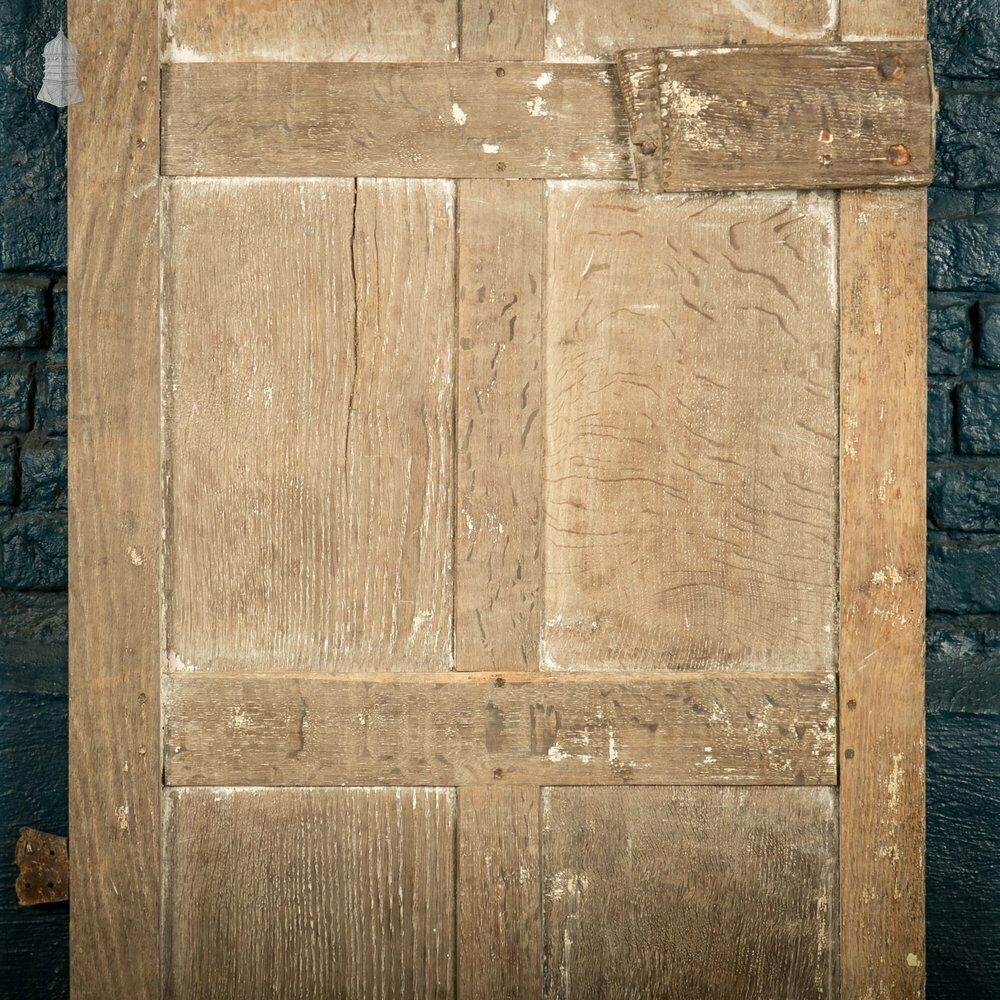 Home Fixtures Oak Panelled Door, 17th C, 6 Panel photo