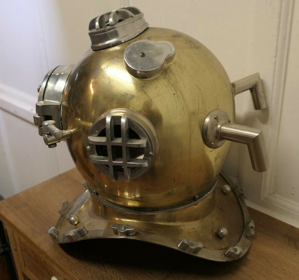 U S Navy Mark V Diving Helmet Military Prototype photo Home Fixtures