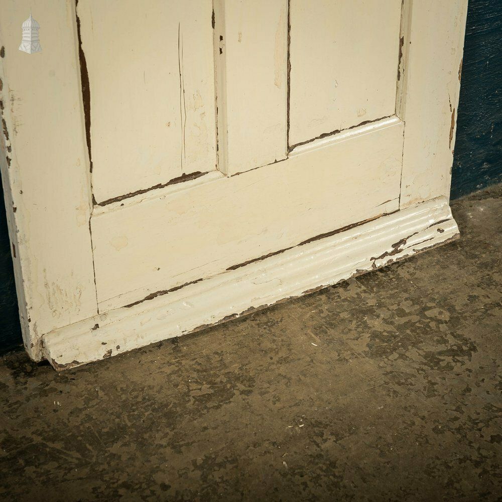 210.0 Pine Panelled Door, 4 Panel White Painted Front Door photo