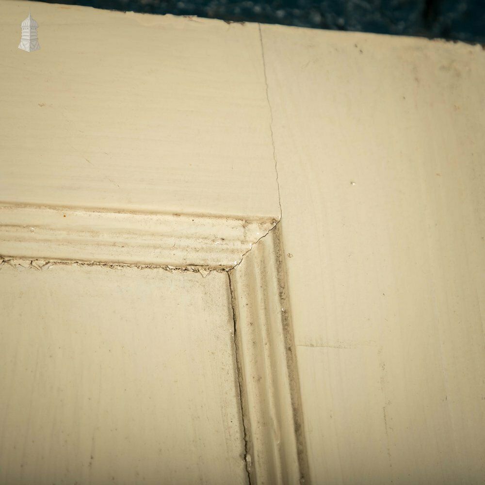 Pine Panelled Door, 4 Panel White Painted photo 150.0