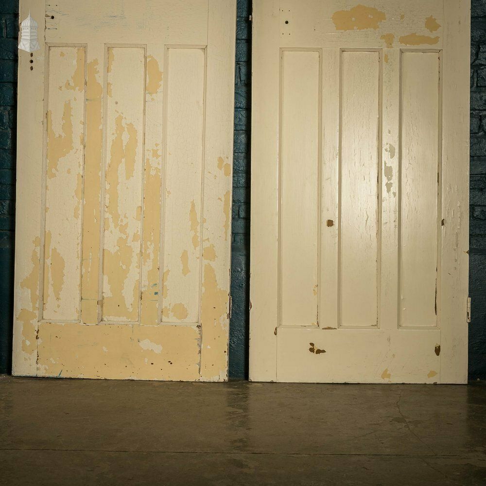 Pine Panelled Door, 6 Panel White Painted Set Of 5 photo buy