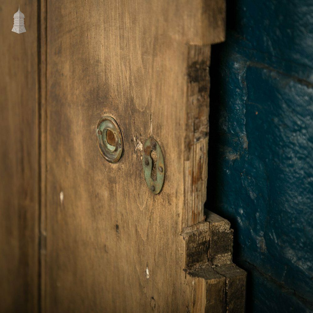 photo for sale Plank And Ledge Door, 17th C Two Plank Pine Cottage Door