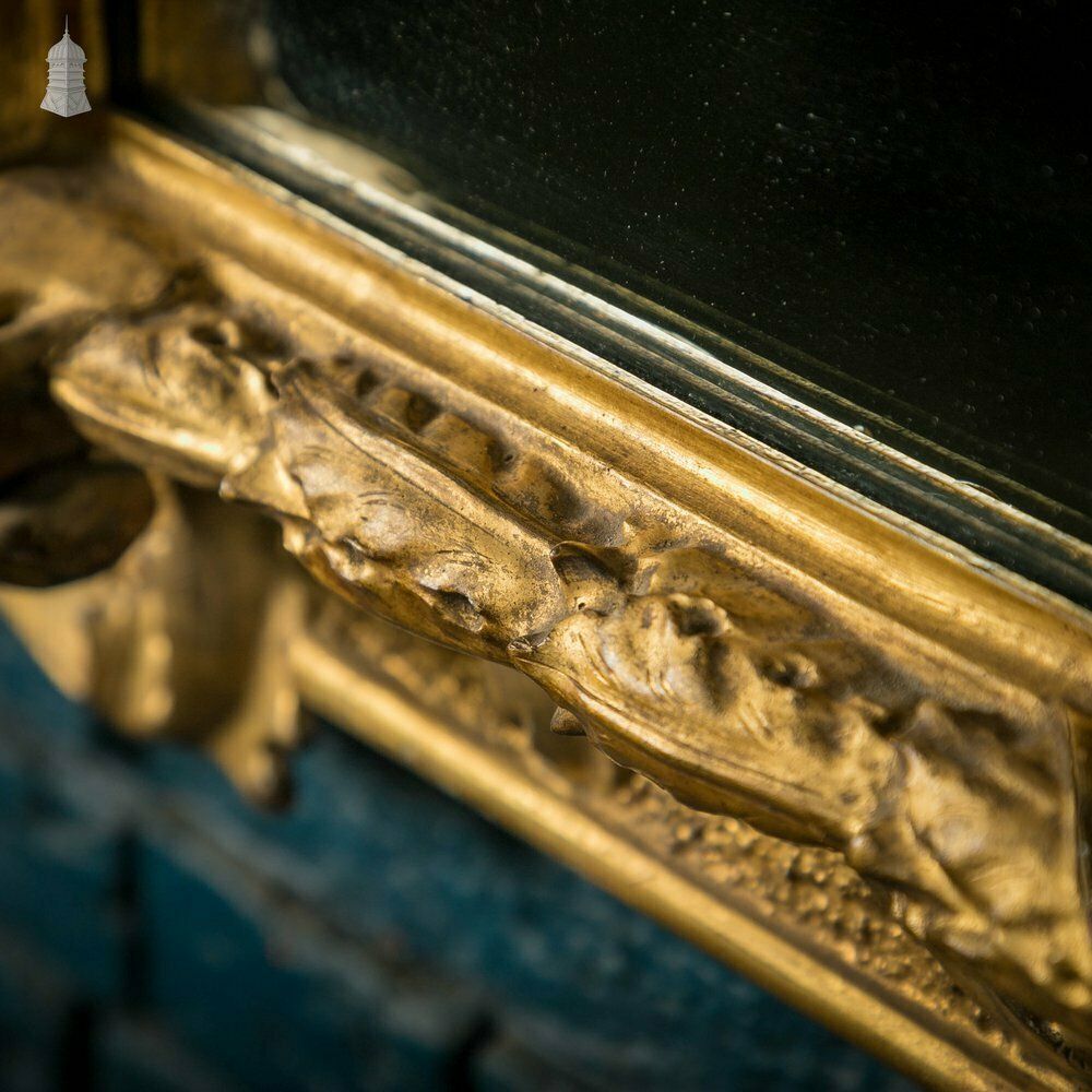 Gilt Framed Mirror, Early 19th C Venetian Carved Wood photo 3480.0