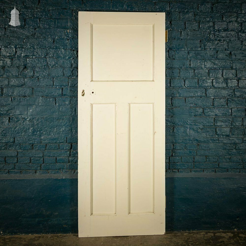 Pine Panelled Door, White Painted 3 Panel photo buy