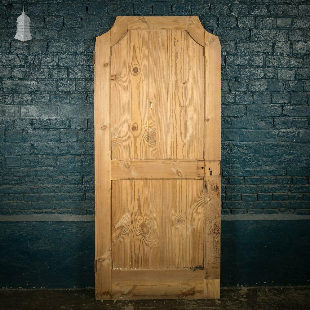 Pine Paneled Door, 2 Panel Door With Mouled Corners