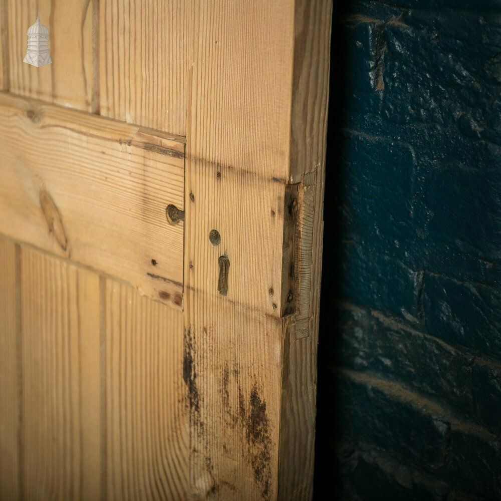 photo furniture Pine Paneled Door, 2 Panel Door With Mouled Corners