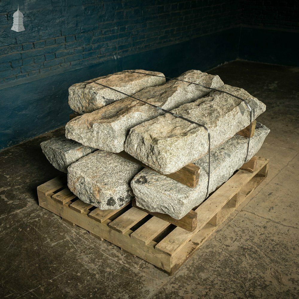 Garden Decor Granite Kerb Stones, Reclaimed Curb, Batch Of 6 – A Run Of 6.1 Metres photo