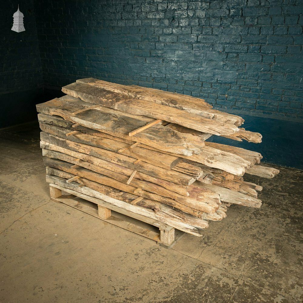 Home Fixtures Distressed Oak Pilings, Weathered Natural Finish Batch Of 39 – 11 Square Metres photo