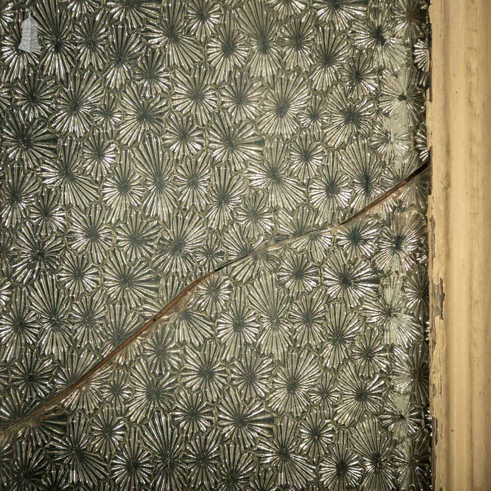 Half Glazed Door, Panelled Pine With ‘Muranese’ Style Textured Glass photo buy