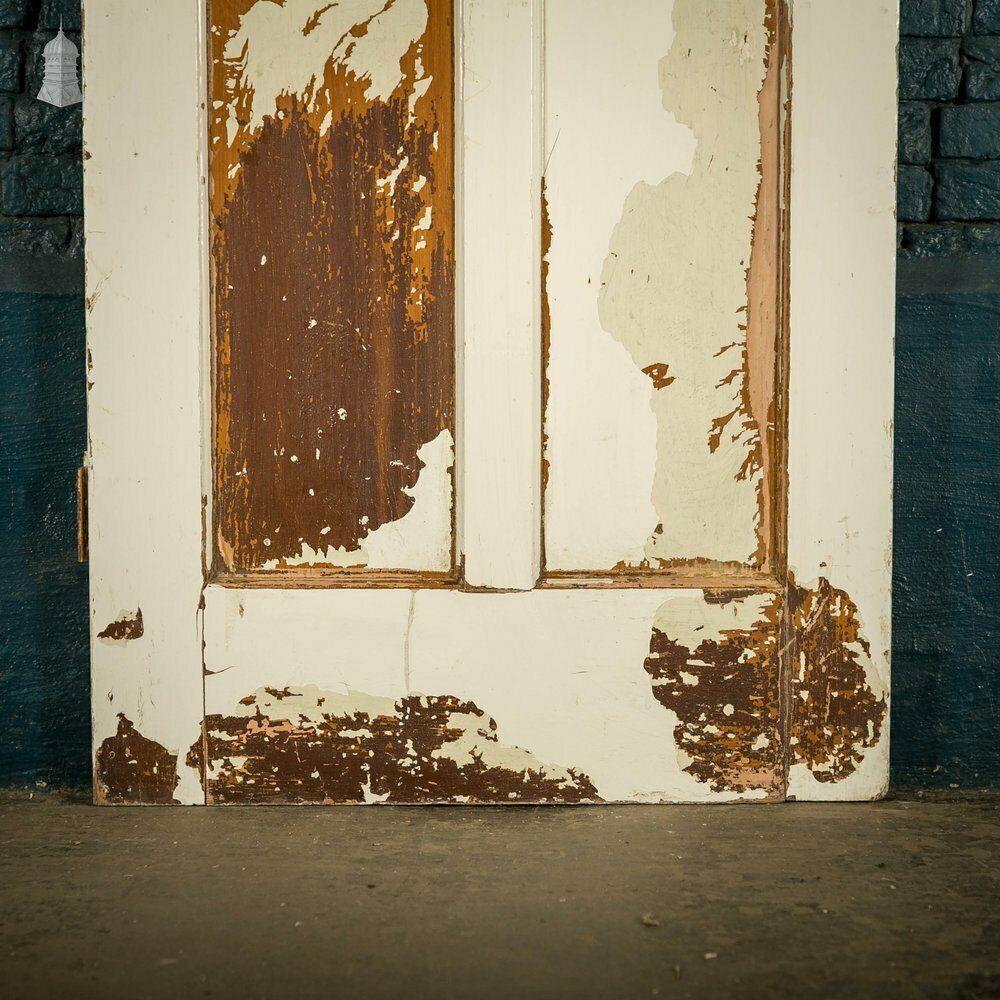 Home Fixtures Pine Panelled Door, 3 Panel White Painted photo