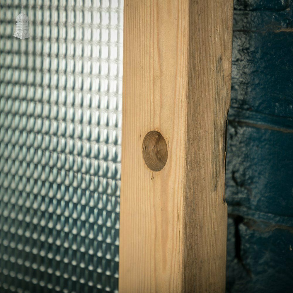 photo for sale Glazed Pine Door, 4 Panels, 2 With Textured Glazing