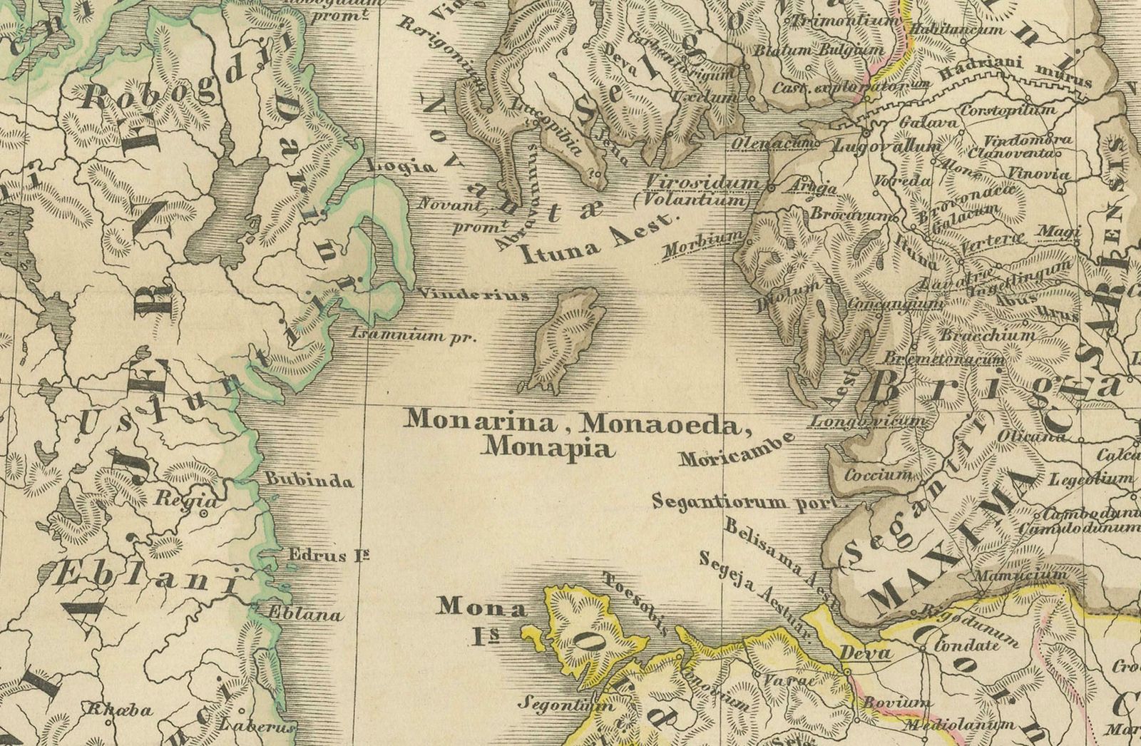 Ancient Cartography Of Britannia And Hibernia, Published In 1880 photo furniture