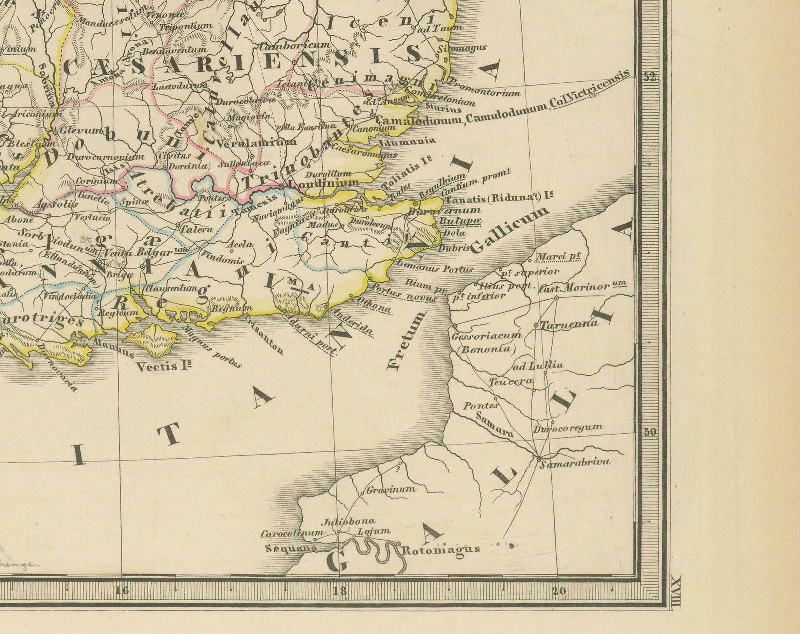 Ancient Cartography Of Britannia And Hibernia, Published In 1880 photo Art