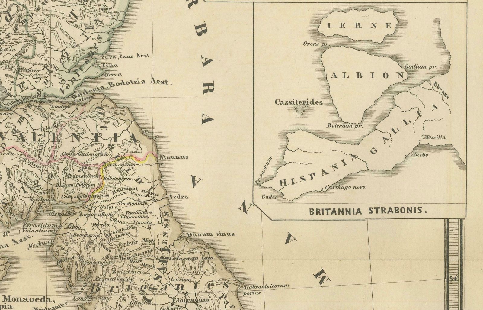 Ancient Cartography Of Britannia And Hibernia, Published In 1880 photo 404.0