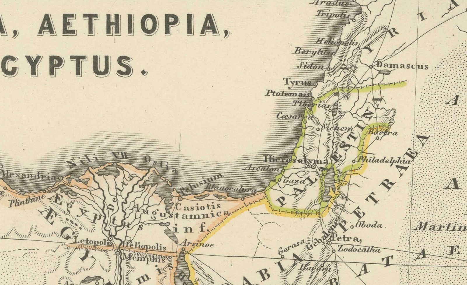 Ancient Realms Of Northeast Africa: Arabia, Ethiopia, And Egypt, Published 1880 photo Art