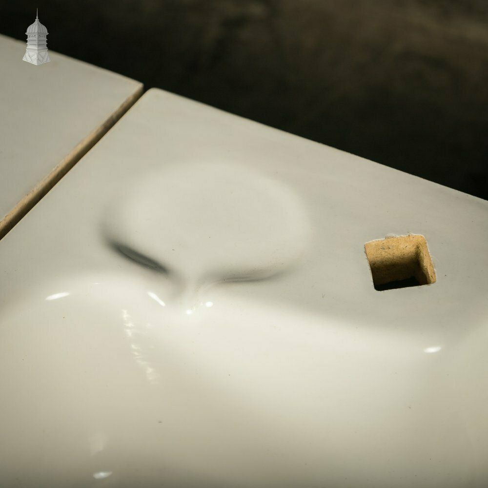 3900.0 Sink And Drainers Rare Complete Mid Century Three Piece Sanitary Sink Setup With Original Left And Right Ceramic Side Stations photo