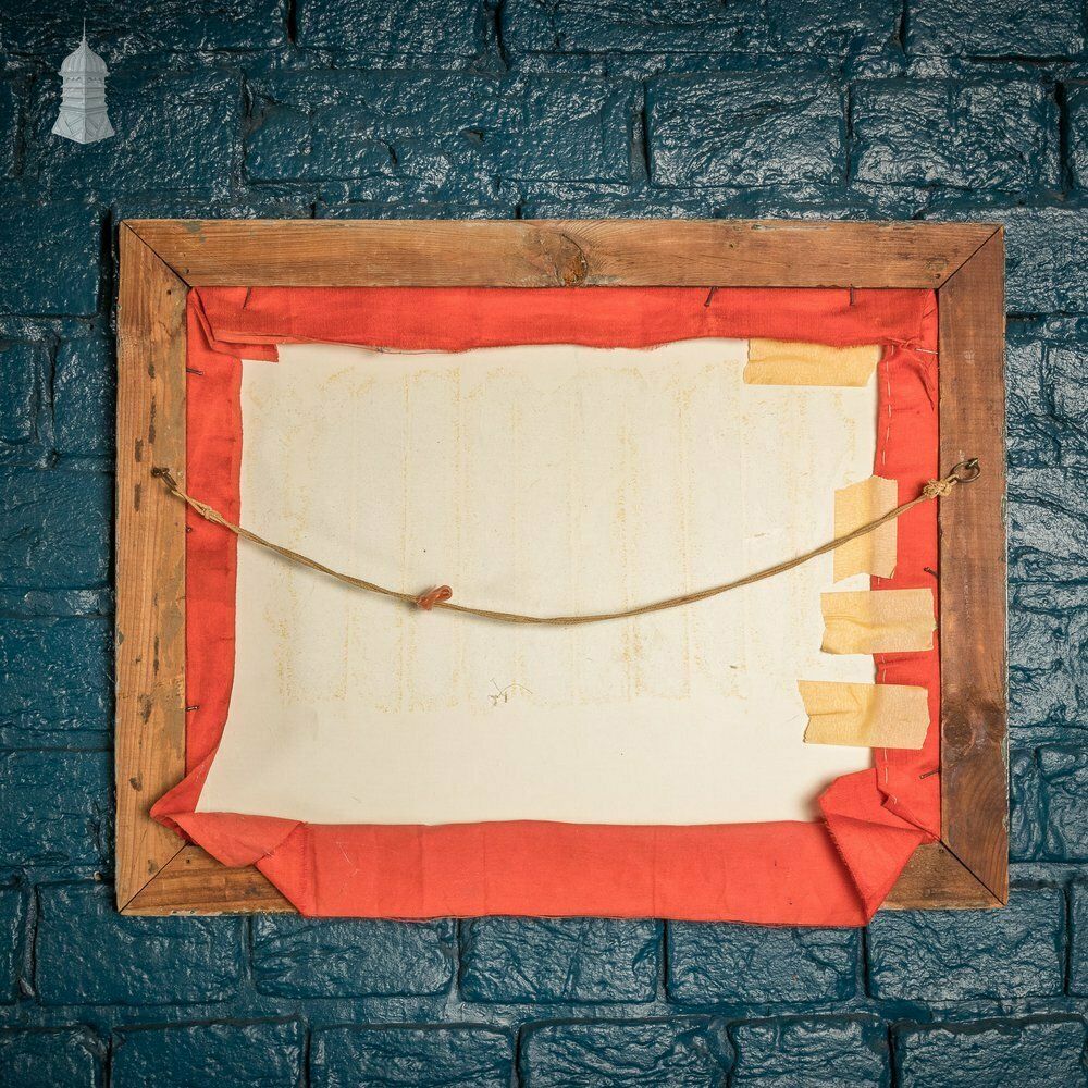 Allied Flags Embroidered Panel, ‘God Bless Your Victory Malta Souvenir’ Framed photo vintage