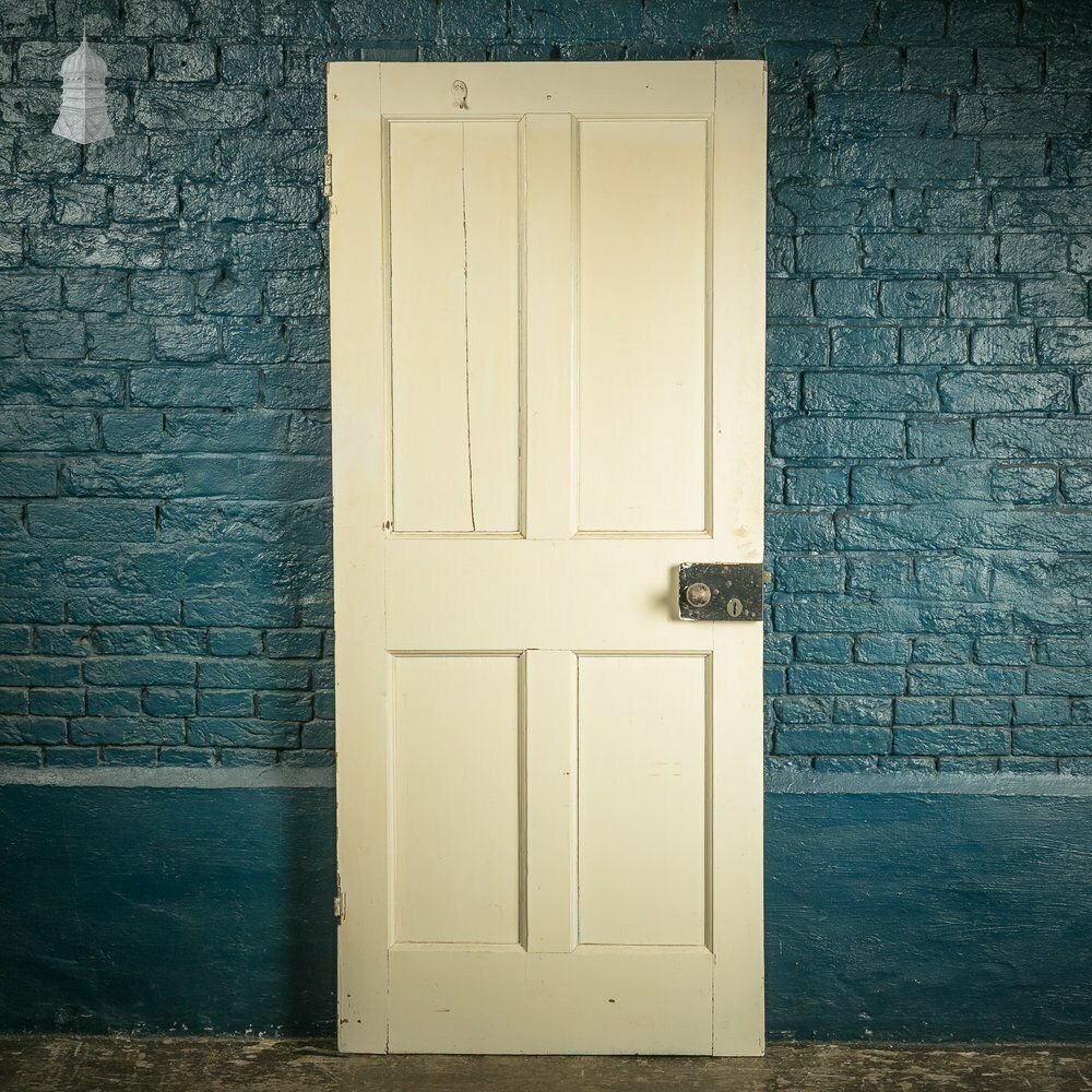 White Painted Door, Victorian 4 Panel With White Painted Finish photo furniture