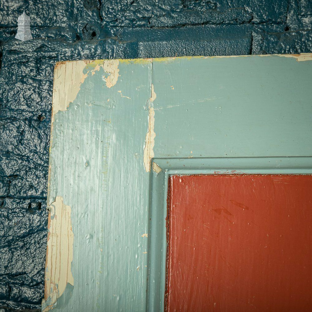 Home Fixtures 4 Panel Door, Blue And Ped Painted Victorian Internal Door photo