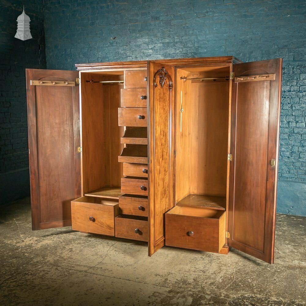 Compactum Gentlemans Wardrobe, Victorian Mottled Mahogany photo buy