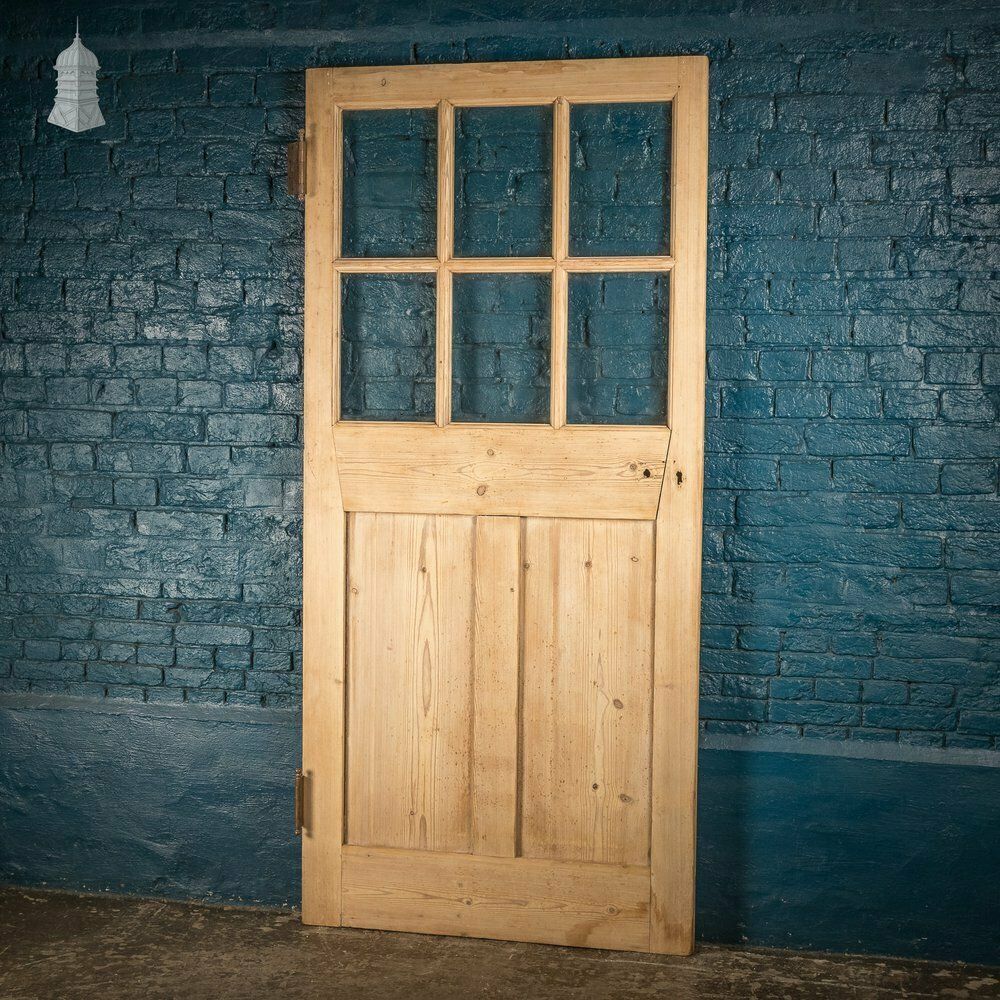 Half Glazed Door, Victorian Paneled Pine photo buy