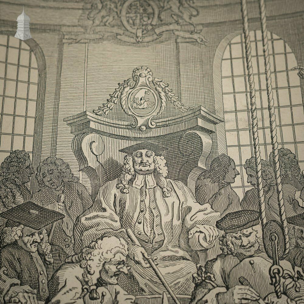 photo furniture ‘The Four Stages Of Cruelty’ Set Of 4 Original 18th C Engravings By William Hogarth Dated 1751