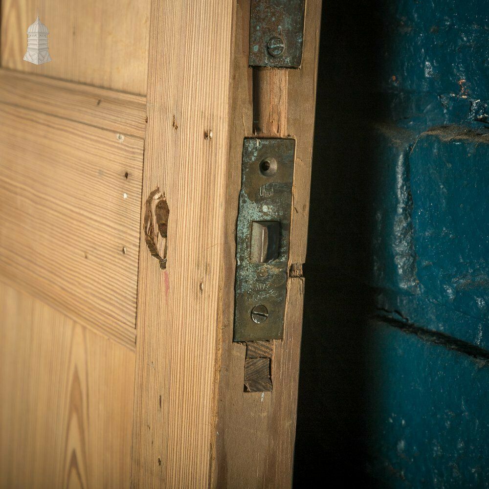 Pitch Pine Door, 19th C 6 Panel Internal Door photo buy