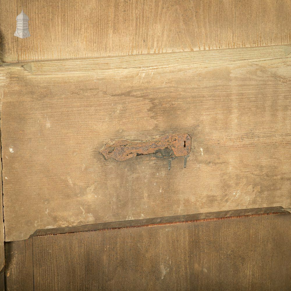 Narrow Paneled Door, 19th C Pine With Stop Chamfer Detail photo buy