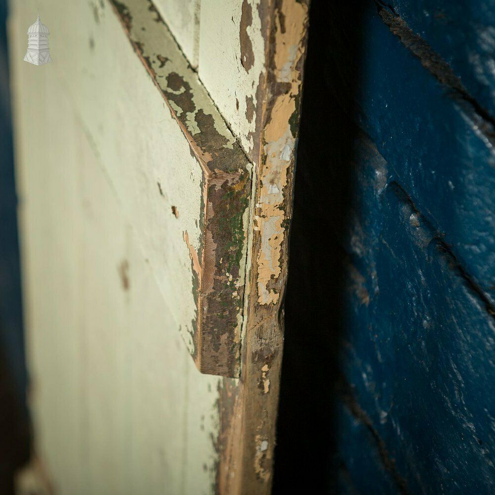 Cream Painted Ledged And Braced 19th C Cottage Door photo for sale