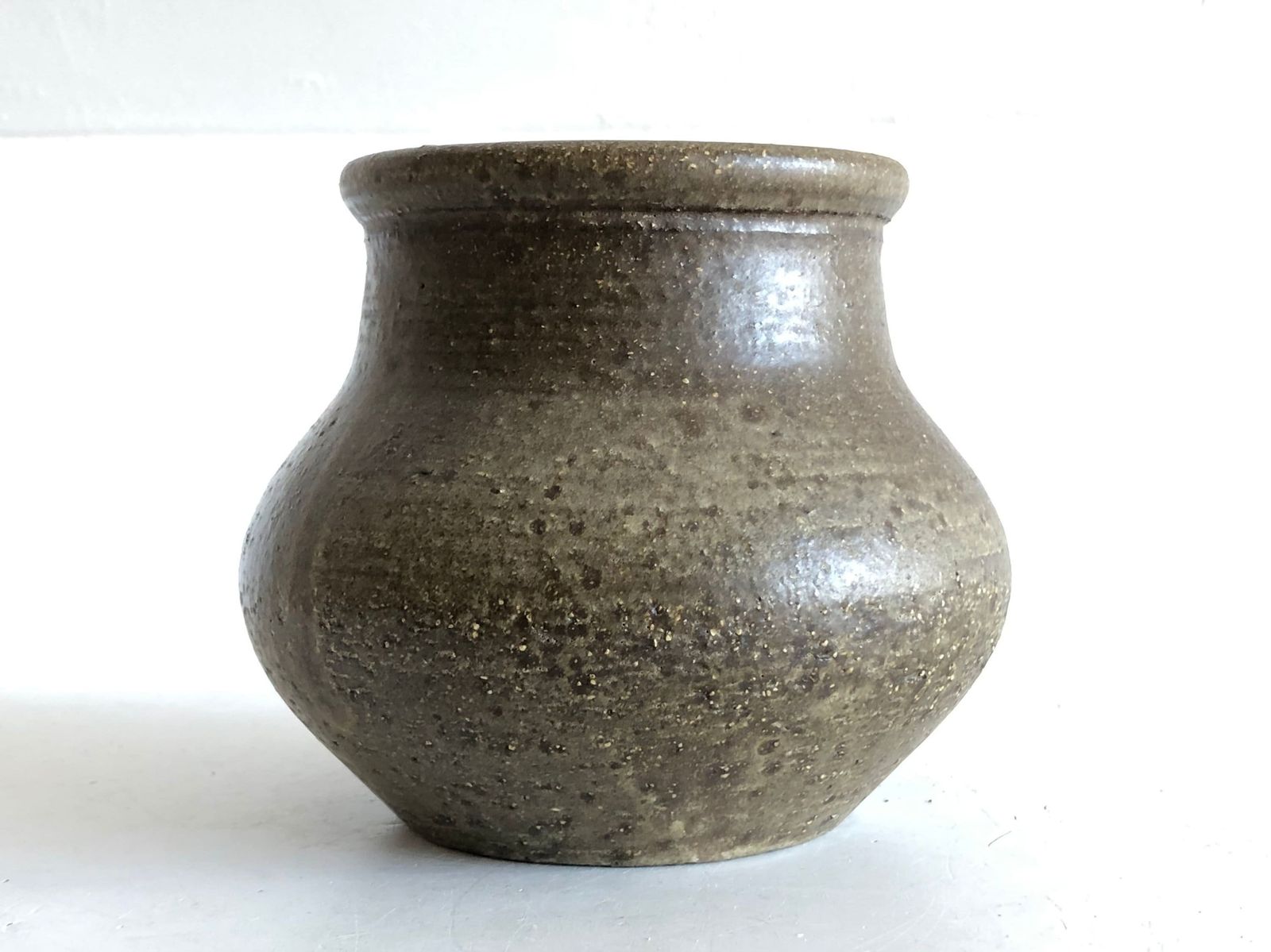 Rare Danish Mid Century Original Fine Art Ceramic Studio Vase Made By Hjalmar Møller, Svendborg