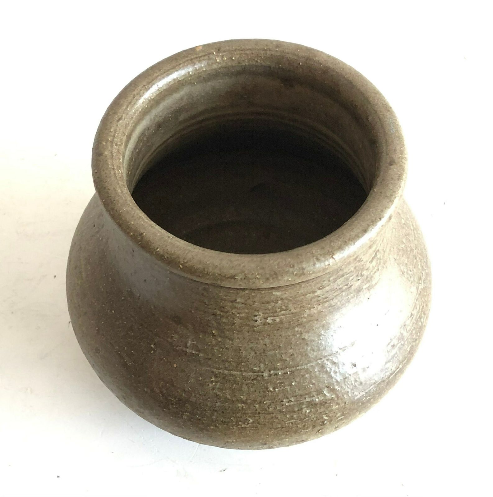 Rare Danish Mid Century Original Fine Art Ceramic Studio Vase Made By Hjalmar Møller, Svendborg photo Home Decor