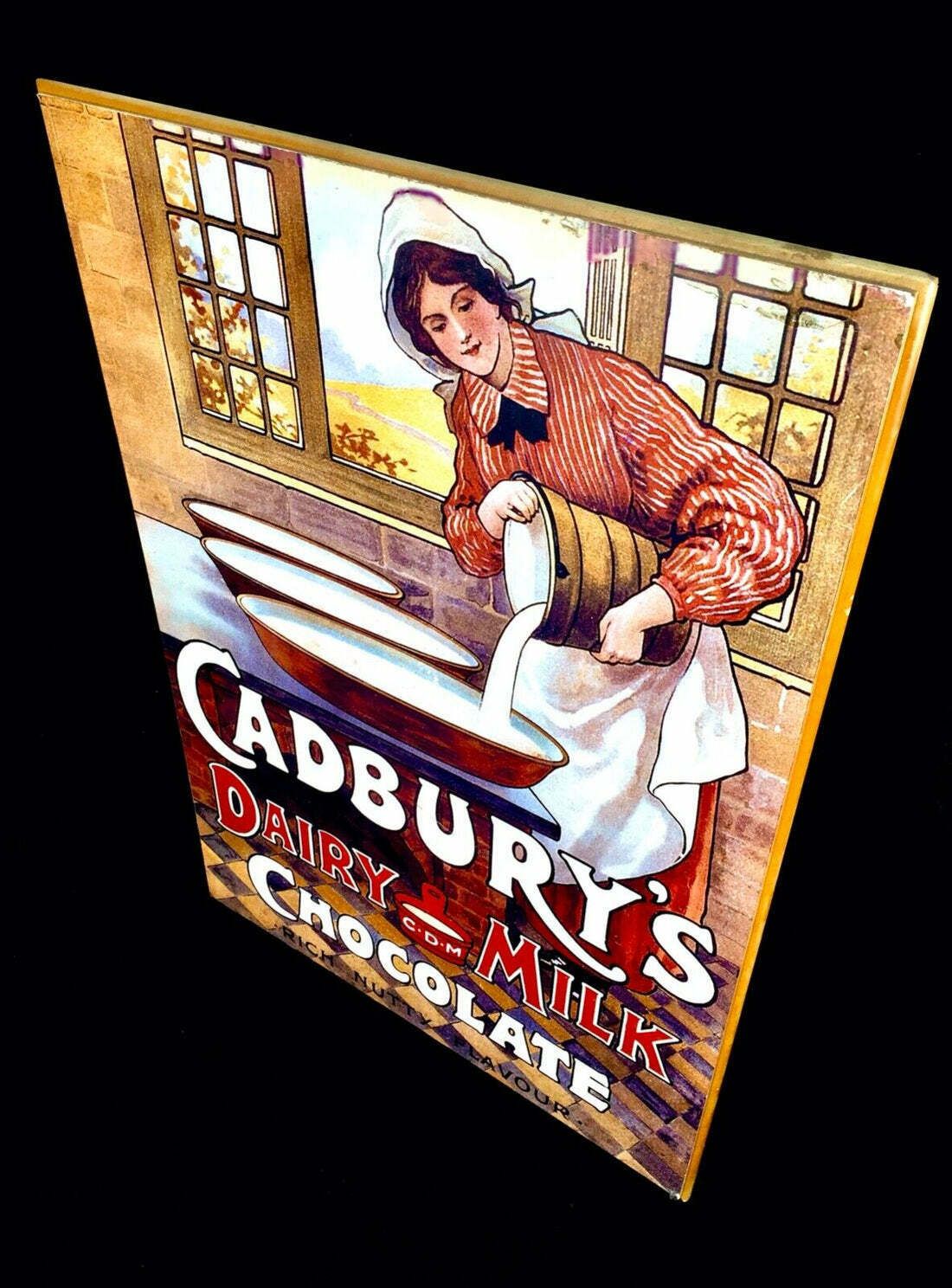 Antique Advertising   Large 70s Cadburys Poster Salvaged From Bournville Factory photo 399.0