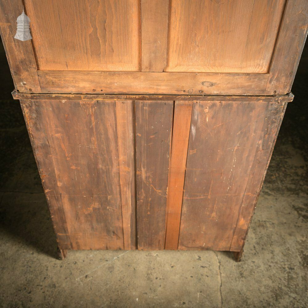 photo vintage Regency Bookcase Cabinet, Arch Top Mahogany With Astral Glazing