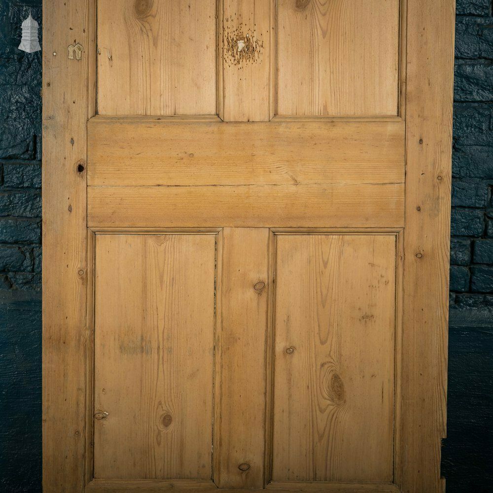 Pine Panelled Door, 18th C 6 Panel photo Home Fixtures
