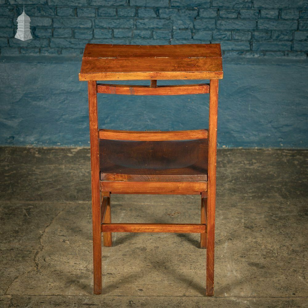 Set Of 6 Elm 19th C Synagogue Chairs [No. 9] photo vintage