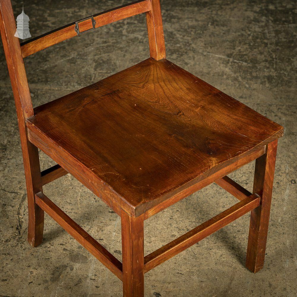 photo furniture Set Of 6 Elm 19th C Synagogue Chairs [No. 9]